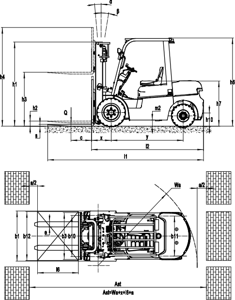 electric forklift(CPD35)